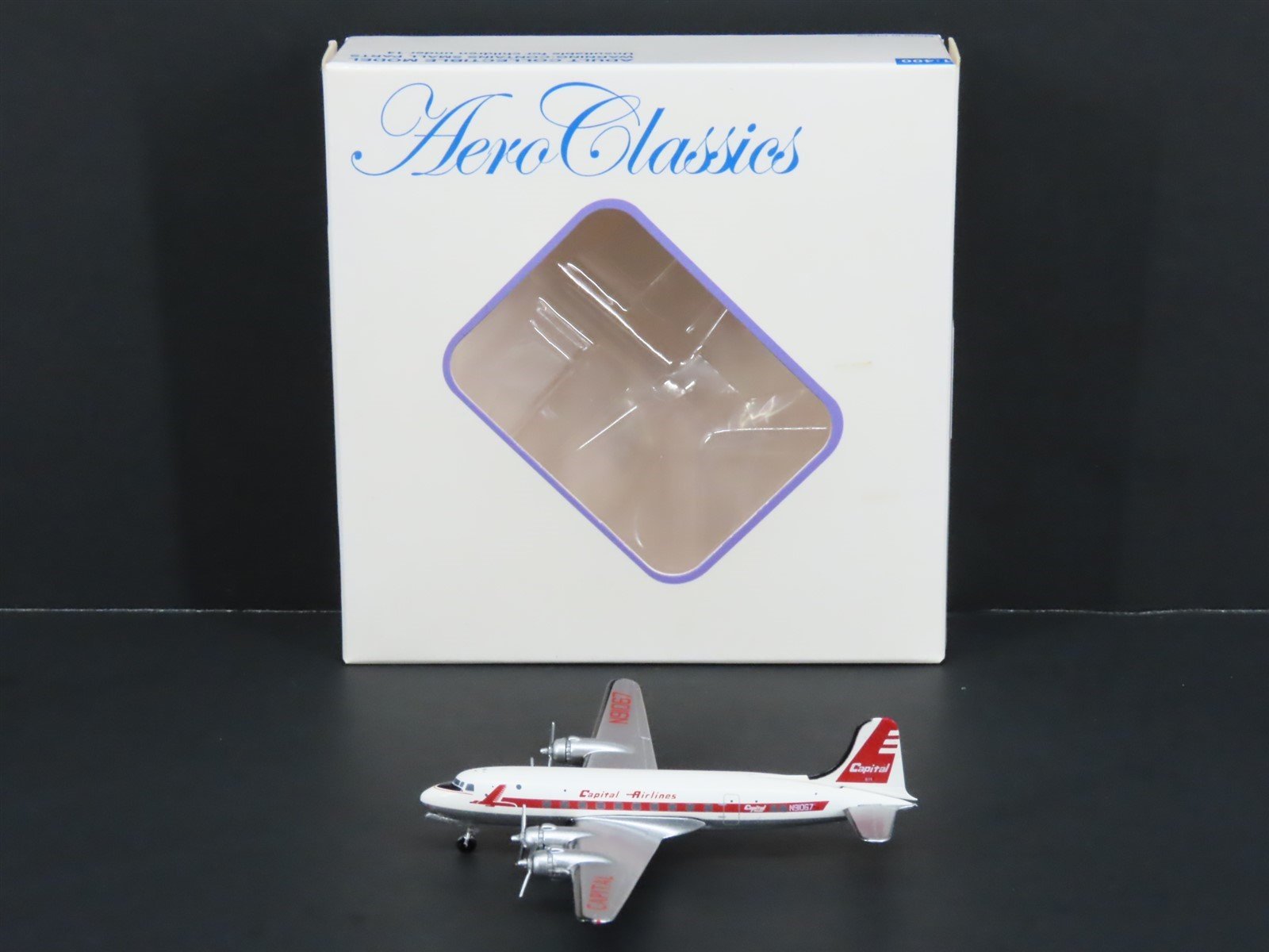 1:400 Aero Classics Die-Cast Capital Airlines McDonnell Douglas DC-4 Aircraft