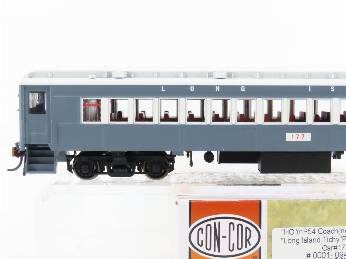 HO Con-Cor 0001-094103 LIRR &quot;Tichy&quot; Coach mP54 Passenger #177 - Unpowered