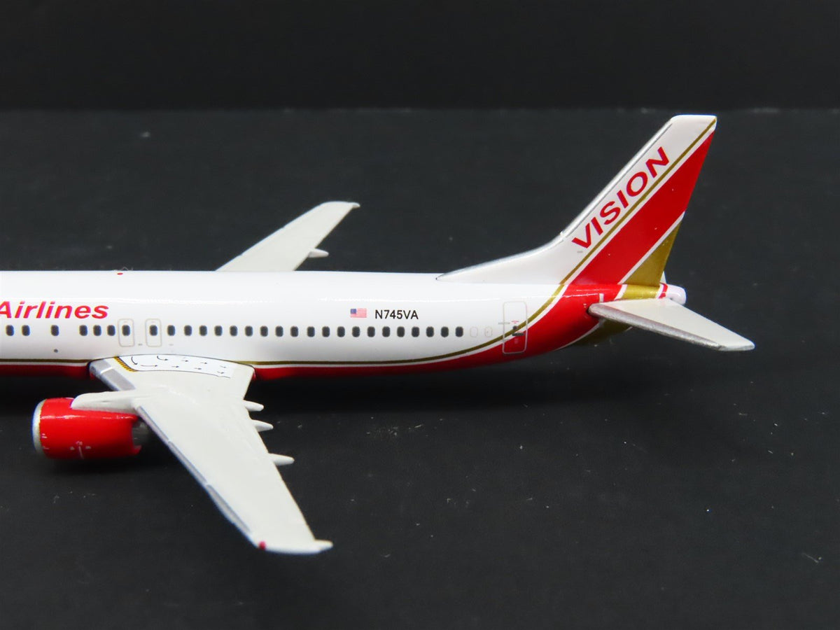 1:400 Gemini Jets GJRBY1086 Die-Cast Vision Airlines Boeing B737-400 Airliner