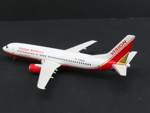 1:400 Gemini Jets GJRBY1086 Die-Cast Vision Airlines Boeing B737-400 Airliner