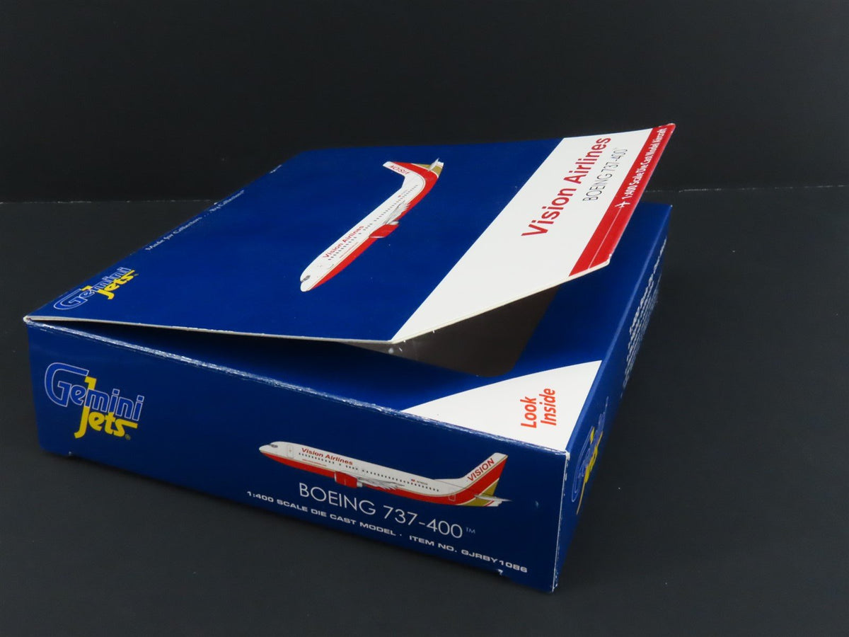 1:400 Gemini Jets GJRBY1086 Die-Cast Vision Airlines Boeing B737-400 Airliner