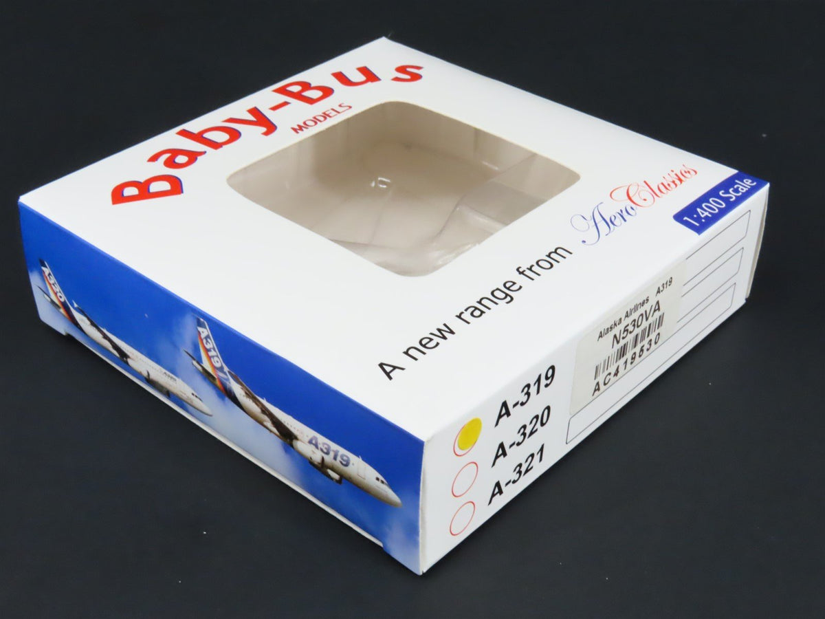 1:400 Aero Classics Baby-Bus AC419530 Die-Cast Alaska A319-112 Airbus N530VA