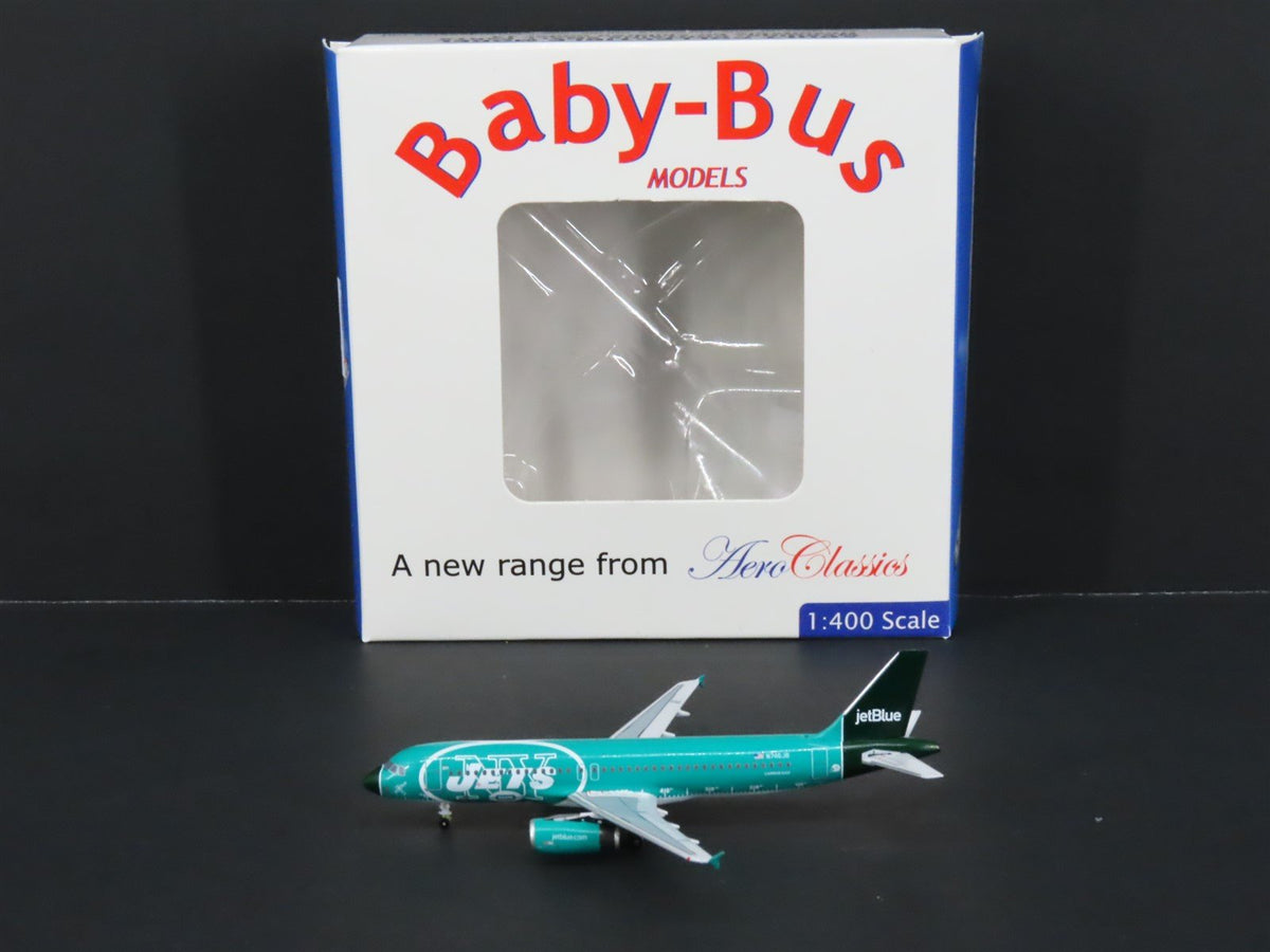 1:400 Aero Classics Baby-Bus AC19178 JetBlue &quot;NY Jets&quot; A320-232 Airbus N746JB