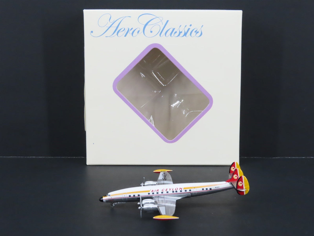 1:400 Scale Aero Classics Die-Cast Air Ceylon Lockheed L-1049G Aircraft 4R-ACH