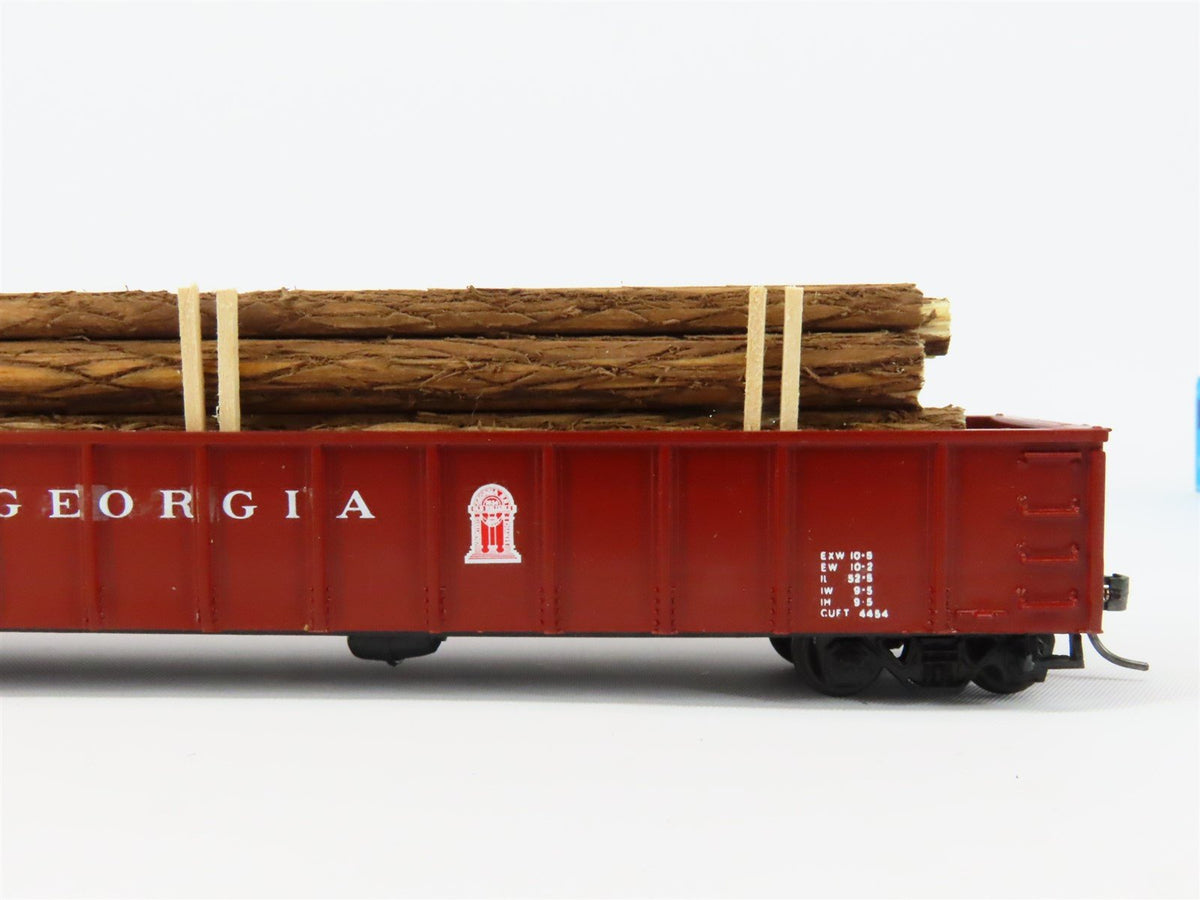 HO Scale Athearn GA Georgia Railroad 50&#39; Gondola Car #19899 Pro Custom w/ Load