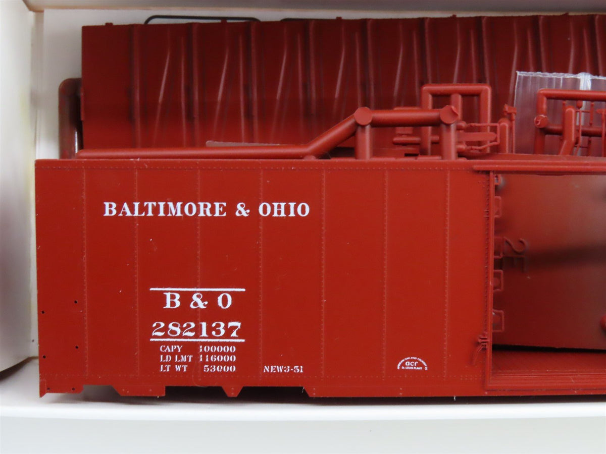 HO Scale Branchline Blueprint Kit #1013 B&amp;O Baltimore &amp; Ohio AAR Boxcar #282137