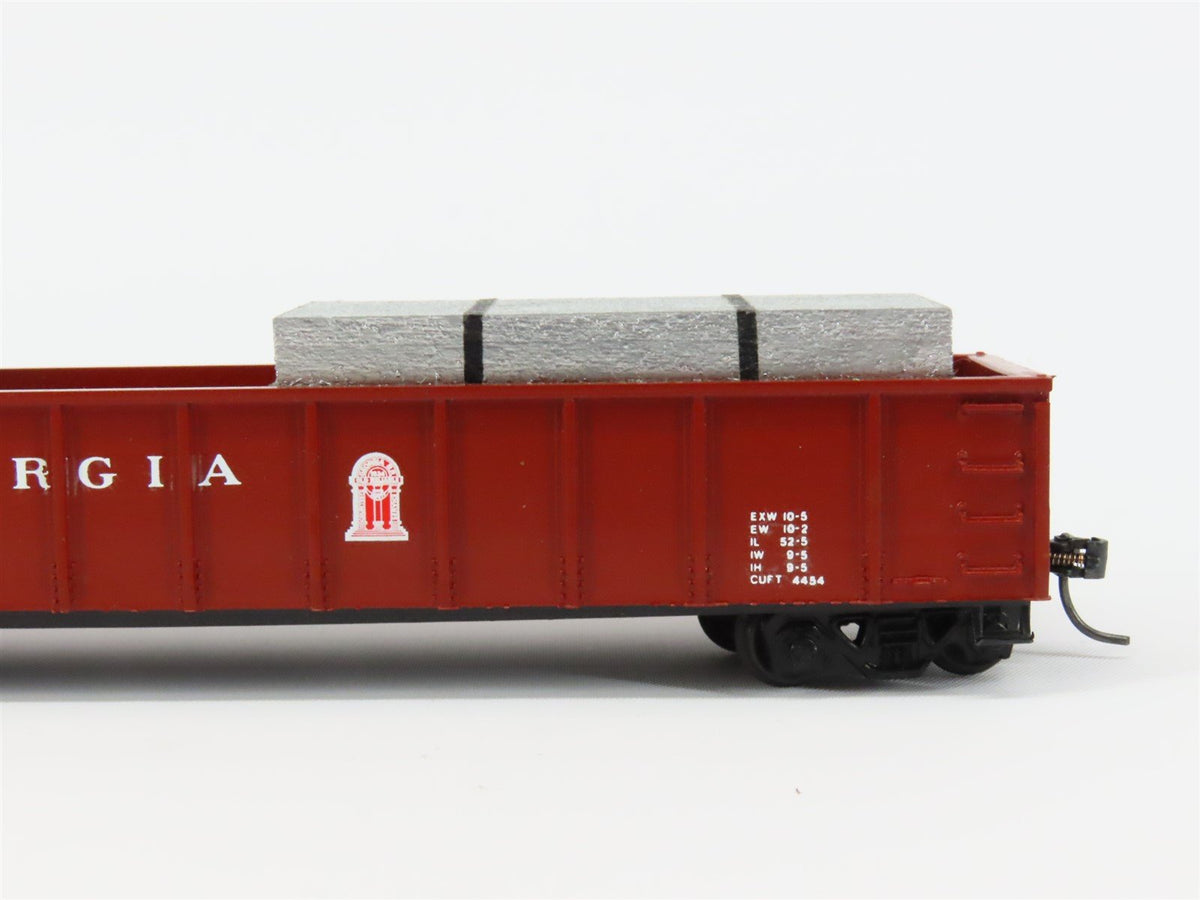 HO Scale Athearn GA Georgia Railroad 50&#39; Gondola Car #19896 Pro Custom w/ Load