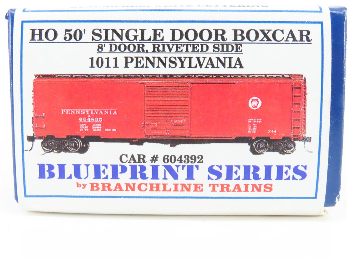 HO Scale Branchline Blueprint Kit #1011 PRR Pennsylvania 50&#39; Boxcar #604392