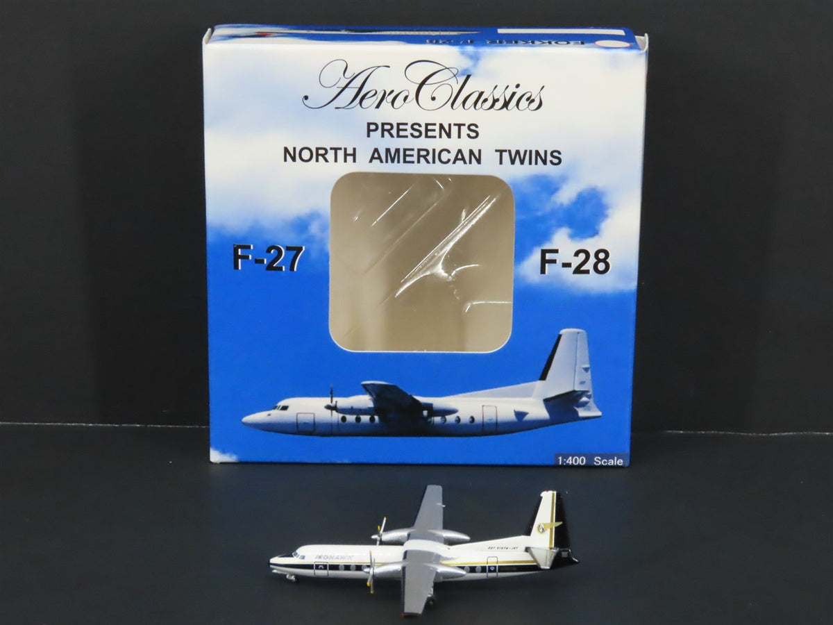 1:400 Scale Aero Classics Die-Cast Mohawk Fairchild FH-227B Vista-Jet N7822M