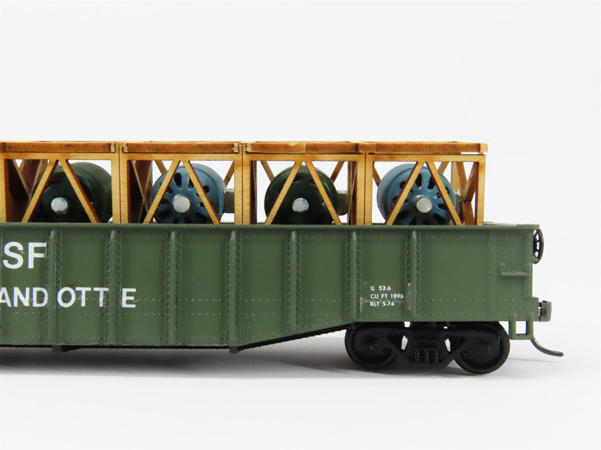 HO Scale Athearn NATX BASF Wyandotte 50&#39; Gondola Car #78000 Pro Custom w/ Load