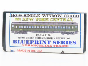 HO Branchline Blueprint Kit 5101 NYC 80' Single-Window Coach Passenger Car #1120