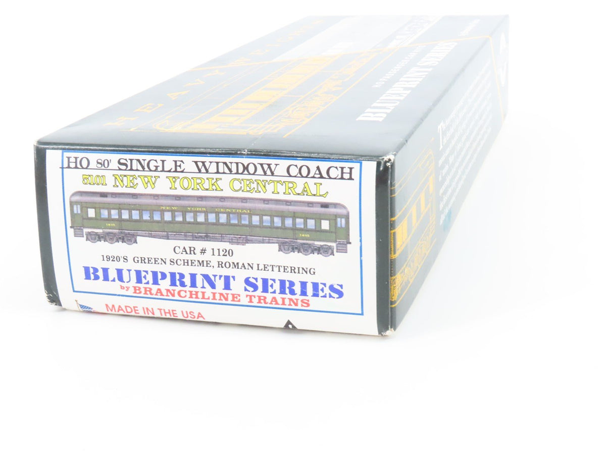 HO Branchline Blueprint Kit 5101 NYC 80&#39; Single-Window Coach Passenger Car #1120