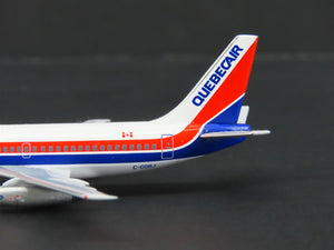 1:400 Aero Classics AC19228 Die-Cast Quebecair Boeing B-737-296 Aircraft C-GQBJ