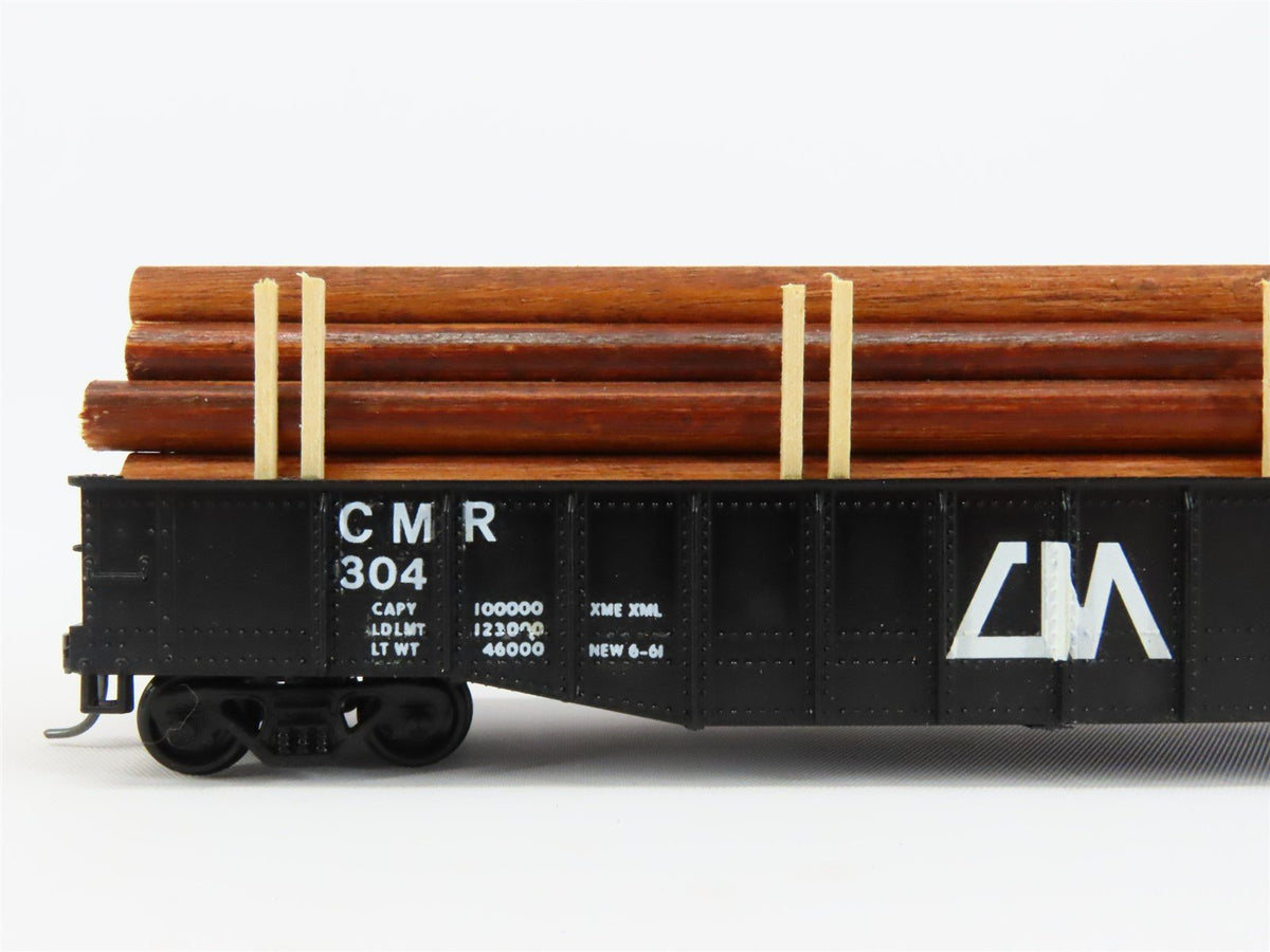 HO Scale Athearn CMR Central Michigan 50&#39; Gondola Car #316 Pro Custom w/ Load