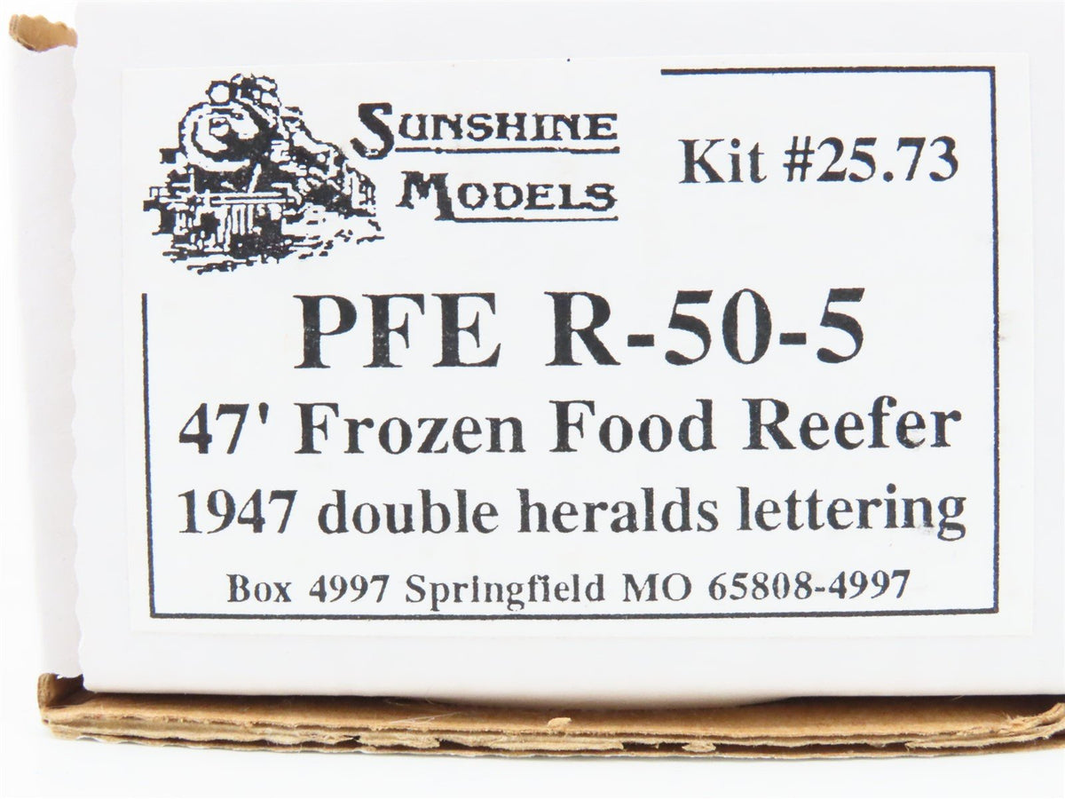 HO Sunshine Resin Kit #25.73 Undecorated PFE Pacific Fruit Express R-50-5 Reefer