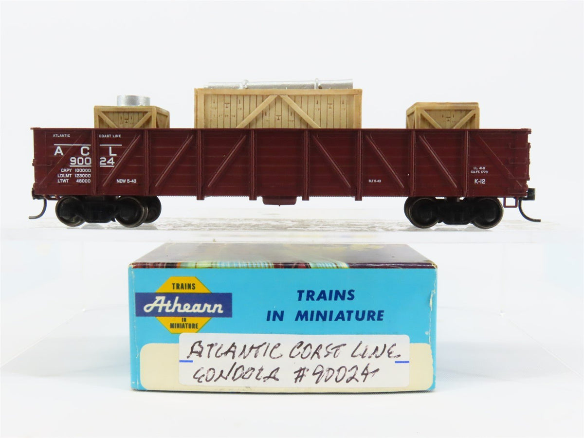 HO Scale Athearn 50&#39; ACL Atlantic Coast Line Gondola Car #90024 w/ Custom Load