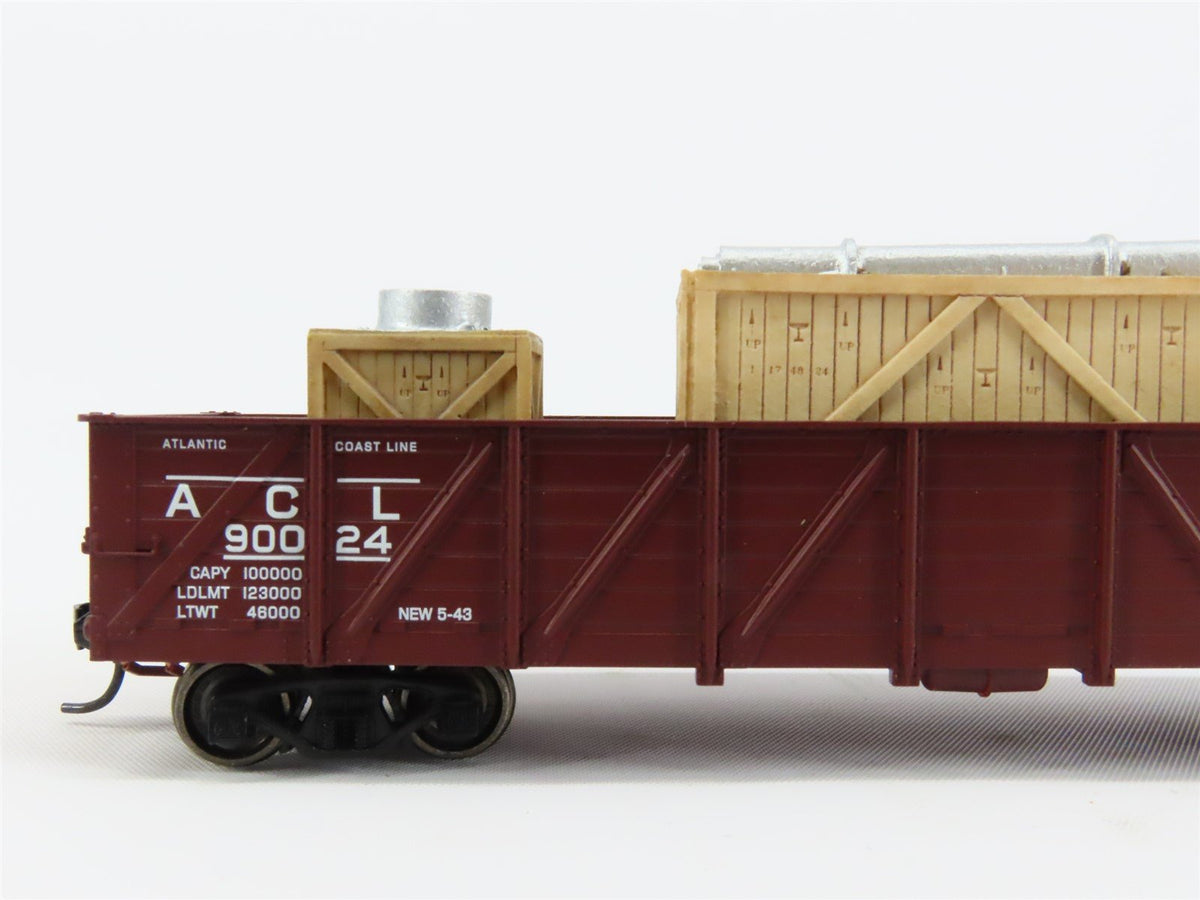 HO Scale Athearn 50&#39; ACL Atlantic Coast Line Gondola Car #90024 w/ Custom Load