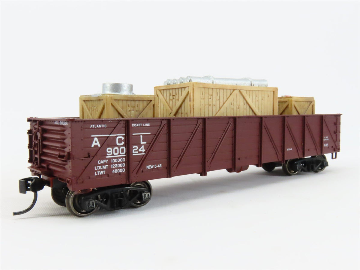 HO Scale Athearn 50&#39; ACL Atlantic Coast Line Gondola Car #90024 w/ Custom Load