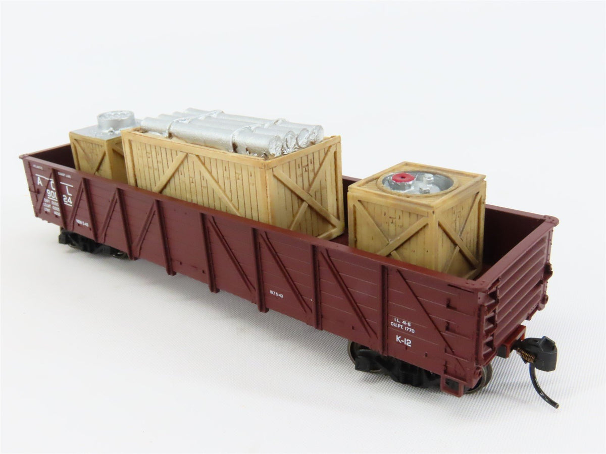 HO Scale Athearn 50&#39; ACL Atlantic Coast Line Gondola Car #90024 w/ Custom Load