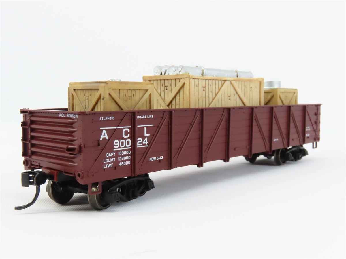 HO Scale Athearn 50&#39; ACL Atlantic Coast Line Gondola Car #90024 w/ Custom Load