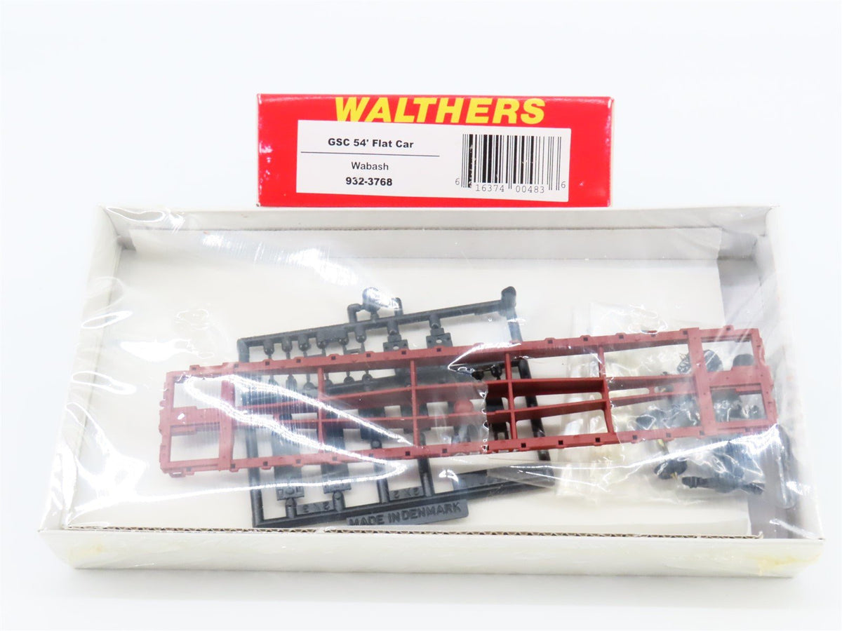 HO Scale Walthers Kit #932-3768 WAB Wabash GSC 54&#39; Flat Car #150 - SEALED