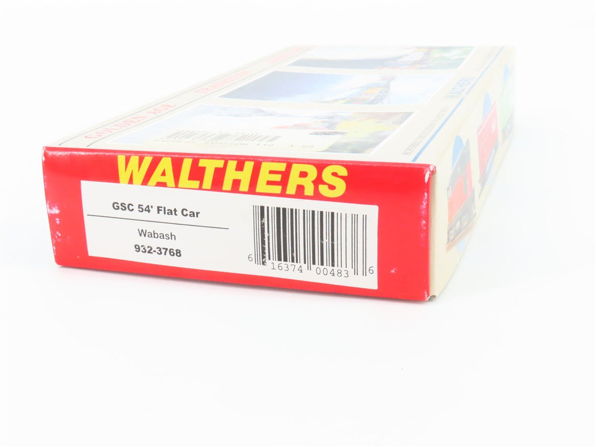 HO Scale Walthers Kit #932-3768 WAB Wabash GSC 54&#39; Flat Car #150 - SEALED