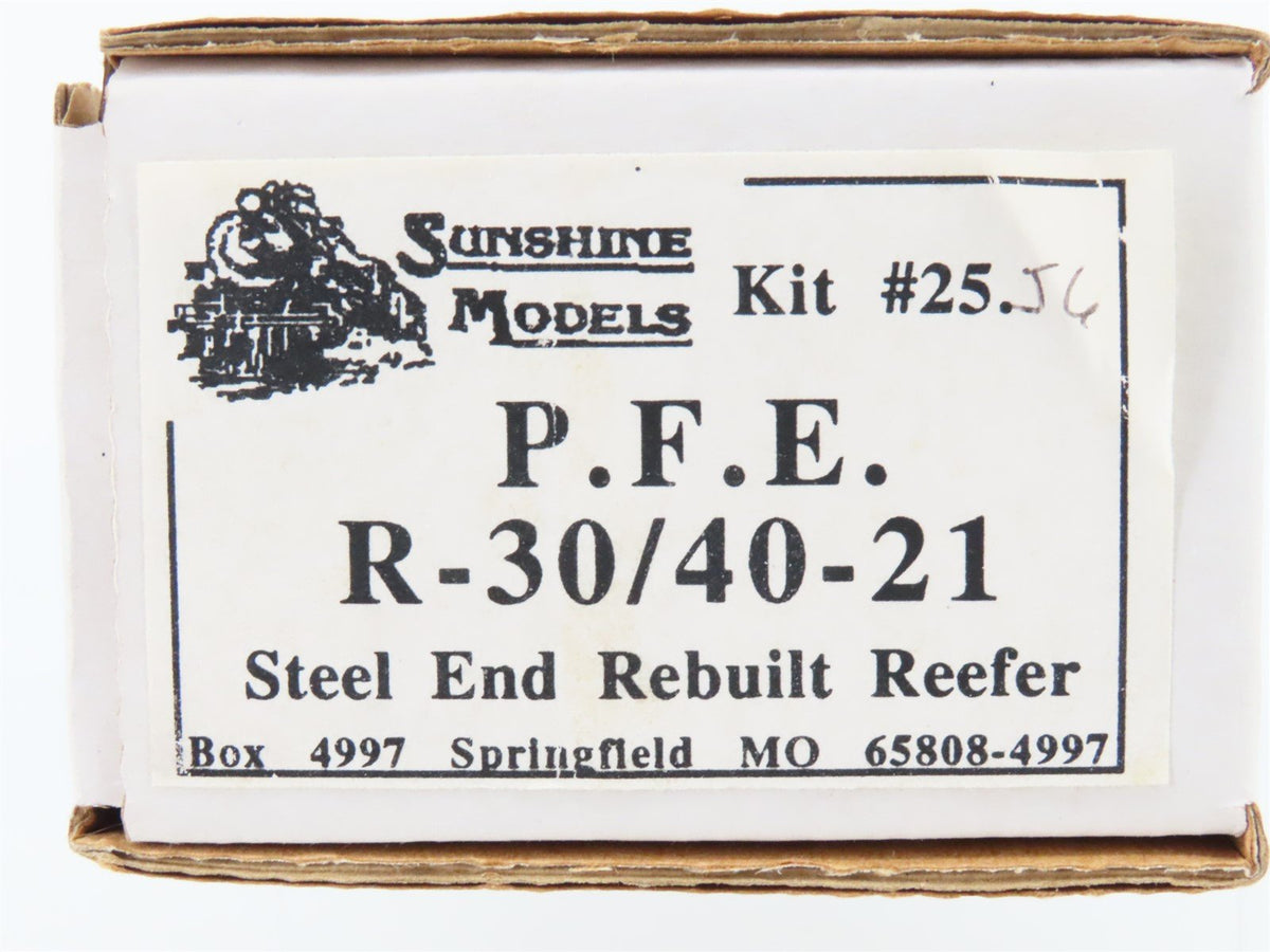 HO Sunshine Resin Kit #25.56 Undecorated PFE Pacific Fruit Exp R-30/40-21 Reefer