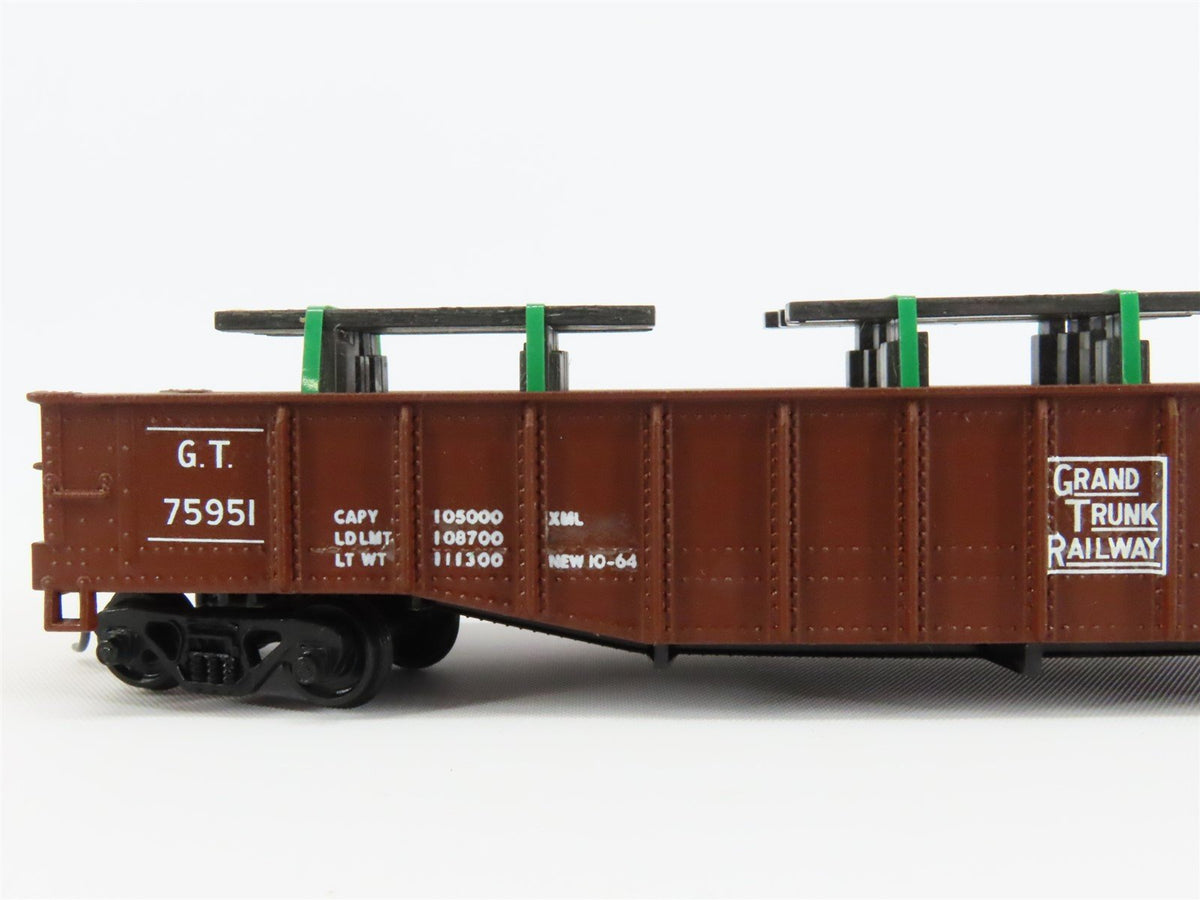 HO Scale Athearn GT Grand Trunk 50&#39; Gondola Car #75951 Pro Custom w/ Load