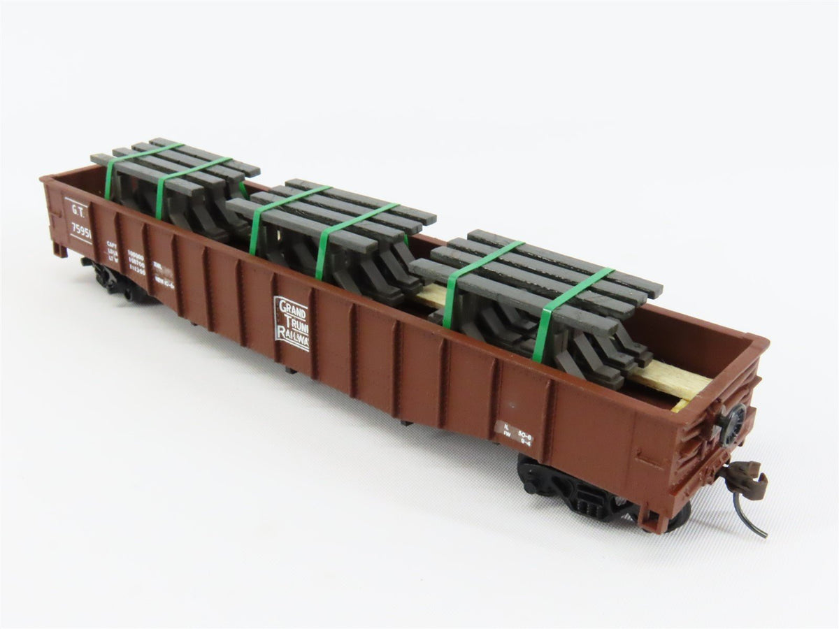 HO Scale Athearn GT Grand Trunk 50&#39; Gondola Car #75951 Pro Custom w/ Load