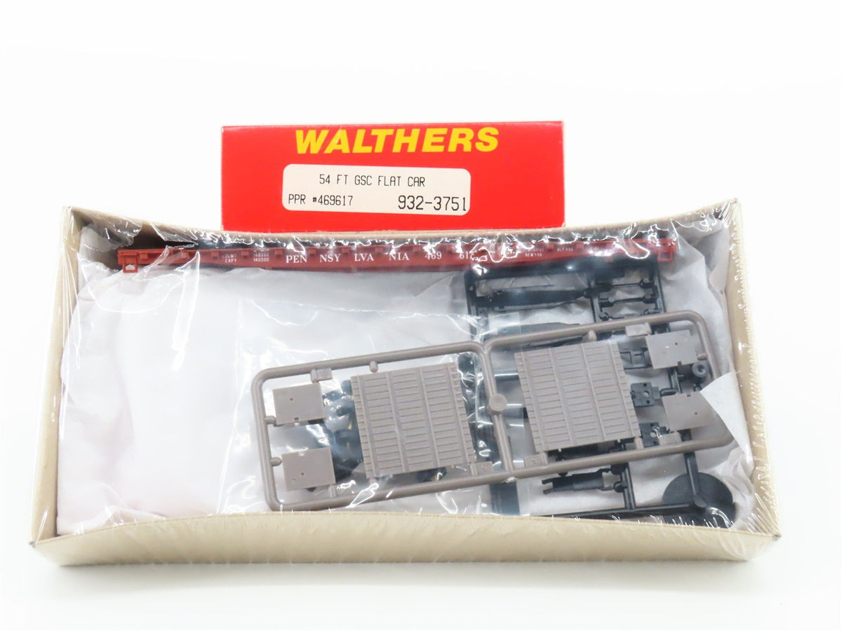 HO Scale Walthers Kit #932-3751 PRR Pennsylvania 54&#39; Flat Car #469617 - SEALED