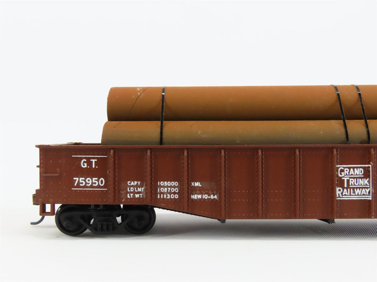 HO Scale Athearn GT Grand Trunk 50&#39; Gondola Car #75950 Pro Custom w/ Load