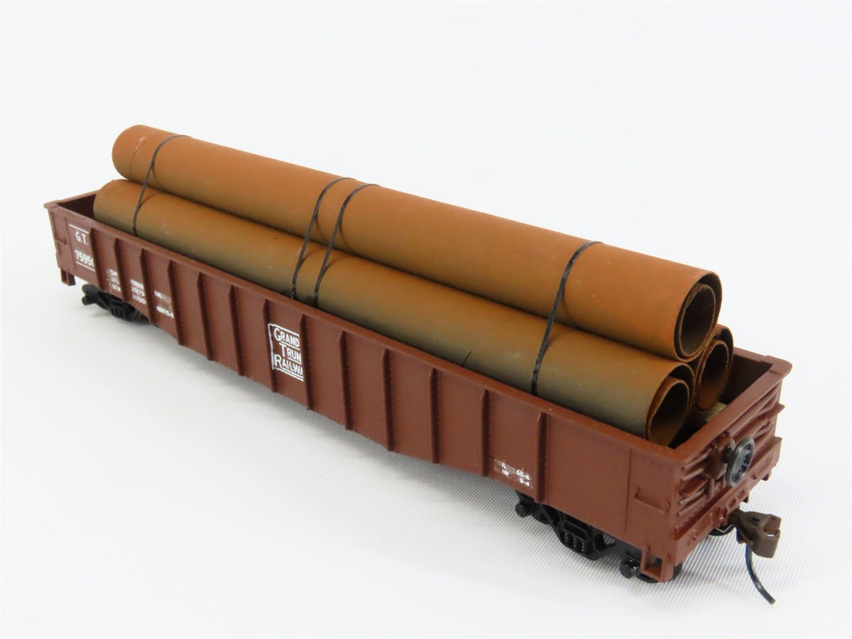 HO Scale Athearn GT Grand Trunk 50&#39; Gondola Car #75950 Pro Custom w/ Load