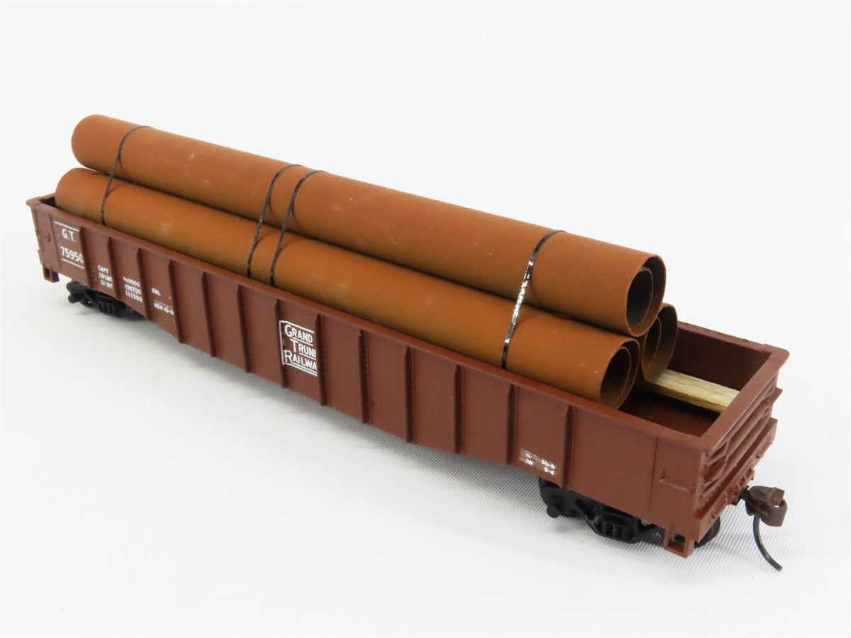 HO Scale Athearn GT Grand Trunk 50&#39; Gondola Car #75950 Pro Custom w/ Load