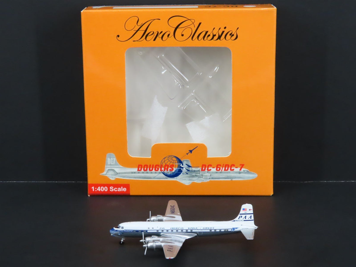 1:400 Aero Classics AC419506 Die-Cast Pan Am McDonnell Douglas DC-6B Aircraft