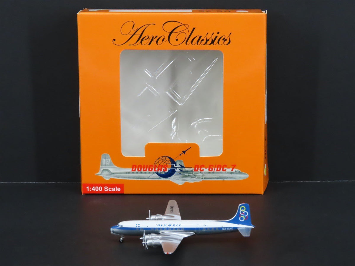 1:400 Aero Classics AC19158 Die-Cast Olympic McDonnell Douglas DC-6 Aircraft