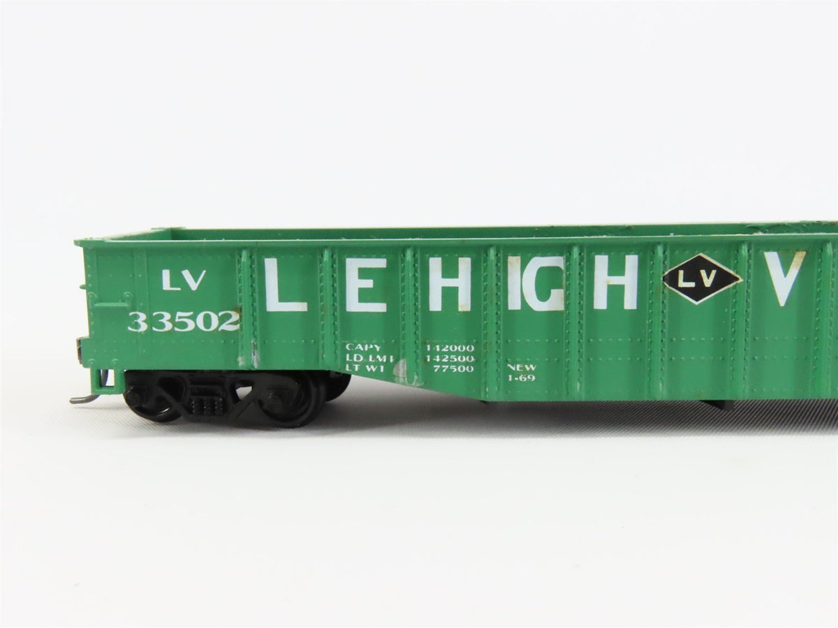 HO Scale Athearn LV Lehigh Valley 50&#39; Gondola Car #33502 Pro Custom w/ Load