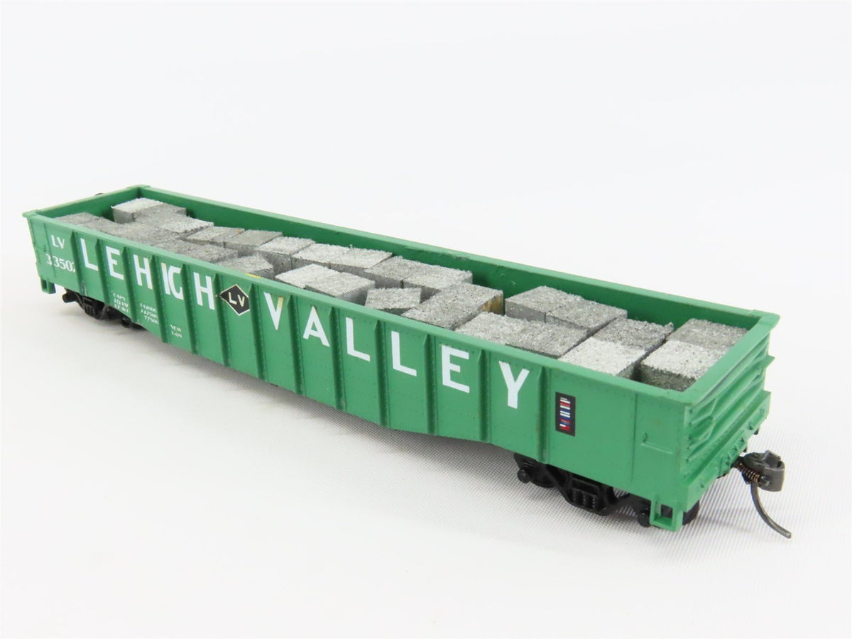 HO Scale Athearn LV Lehigh Valley 50&#39; Gondola Car #33502 Pro Custom w/ Load