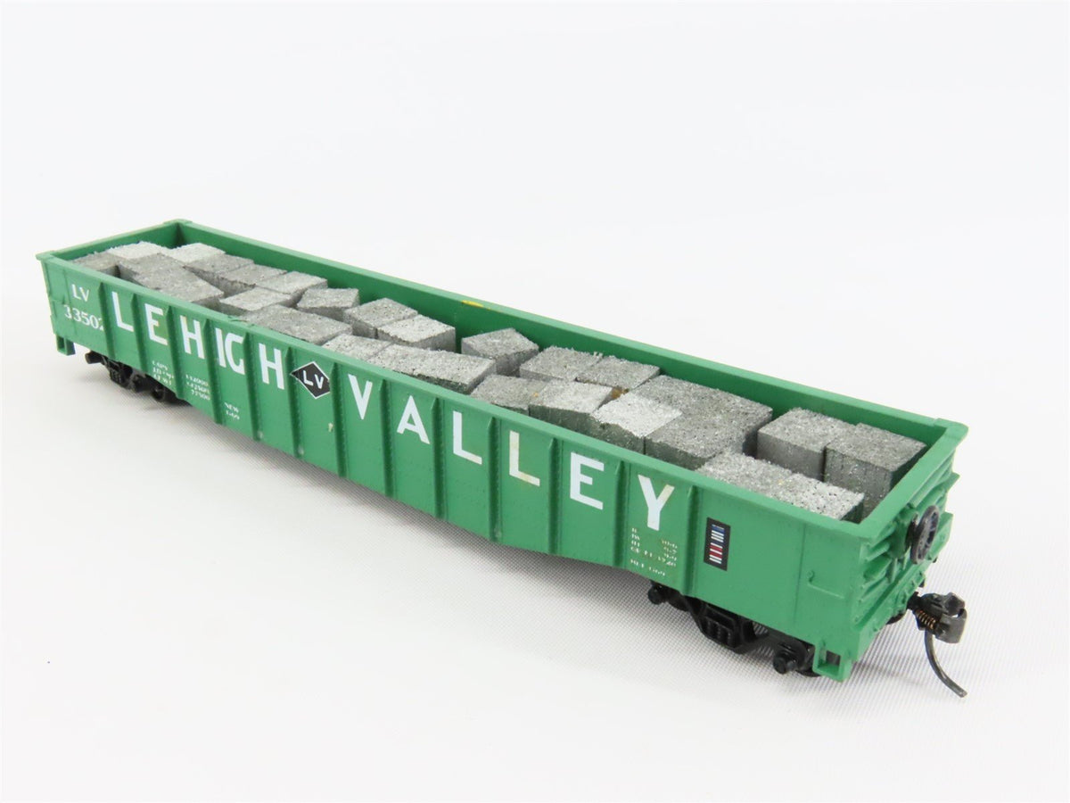 HO Scale Athearn LV Lehigh Valley 50&#39; Gondola Car #33502 Pro Custom w/ Load