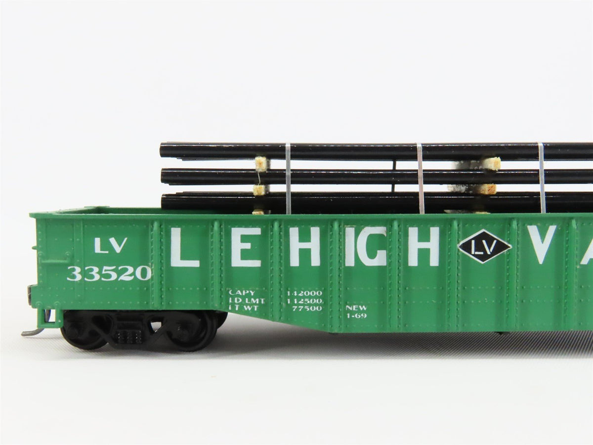 HO Scale Athearn LV Lehigh Valley 50&#39; Gondola Car #33520 Pro Custom w/ Load