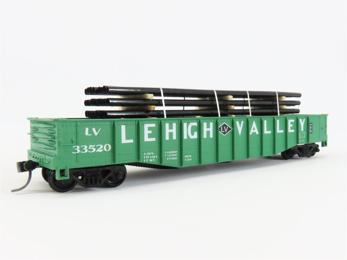 HO Scale Athearn LV Lehigh Valley 50&#39; Gondola Car #33520 Pro Custom w/ Load