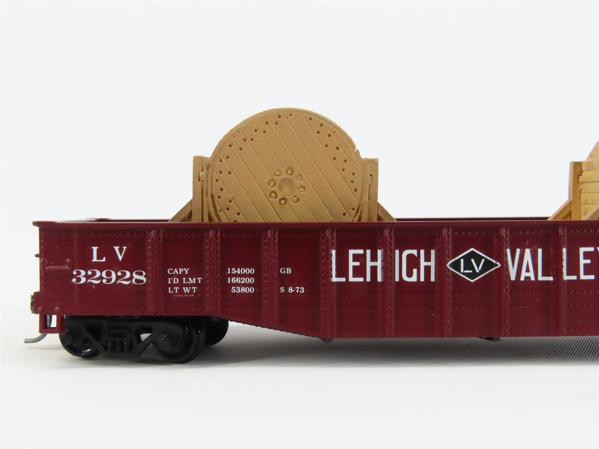 HO Scale Athearn LV Lehigh Valley 50&#39; Gondola Car #33520 Pro Custom w/ Load