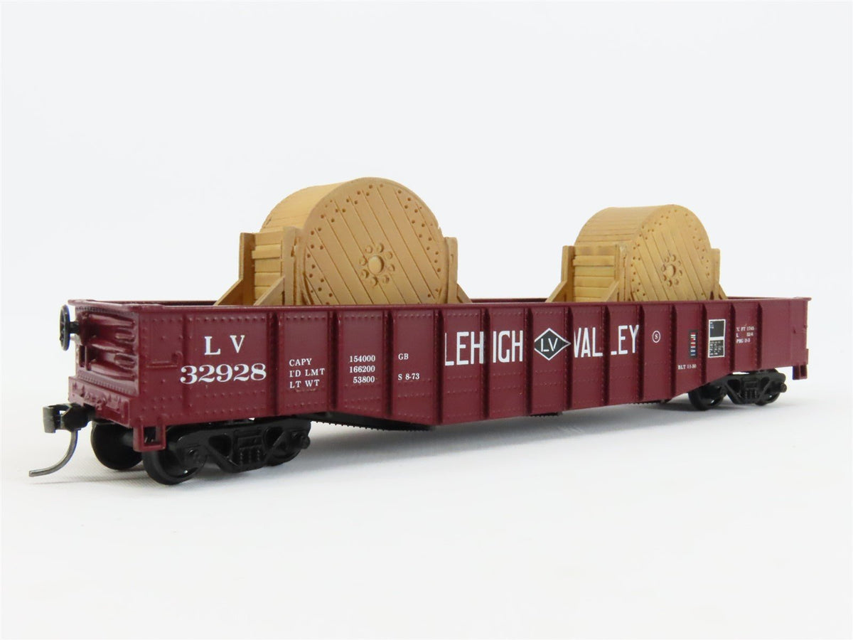 HO Scale Athearn LV Lehigh Valley 50&#39; Gondola Car #33520 Pro Custom w/ Load