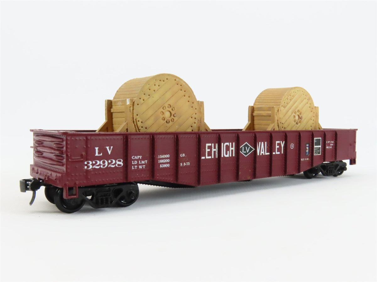 HO Scale Athearn LV Lehigh Valley 50&#39; Gondola Car #33520 Pro Custom w/ Load