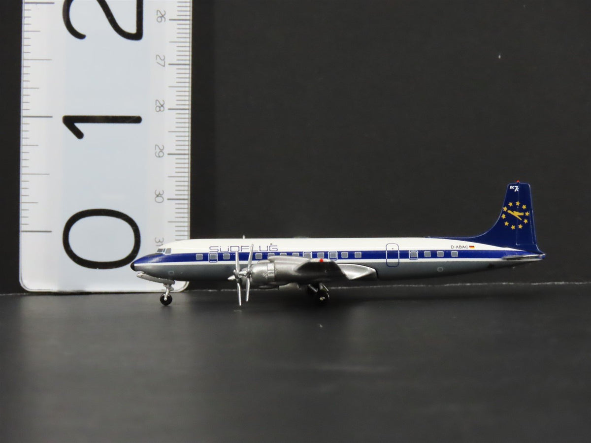 1:400 Aero Classics Die-Cast Sudflug McDonnell Douglas DC-7C Aircraft D-ABAC