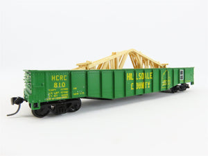 HO Scale Athearn HCRC Hillsdale Cty 50' Gondola Car #810 Pro Custom w/ Load