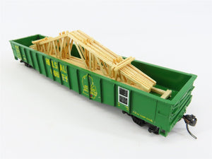 HO Scale Athearn HCRC Hillsdale Cty 50' Gondola Car #810 Pro Custom w/ Load