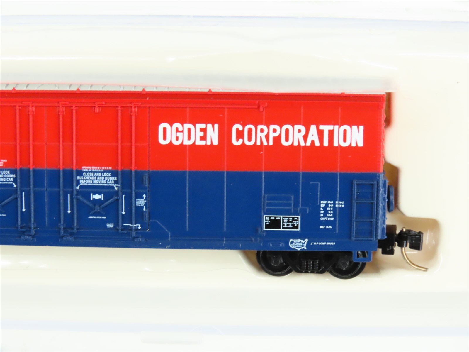 N Scale Atlas 31101 USLX Ogden Corporation Double Plug Door Box Car #11499