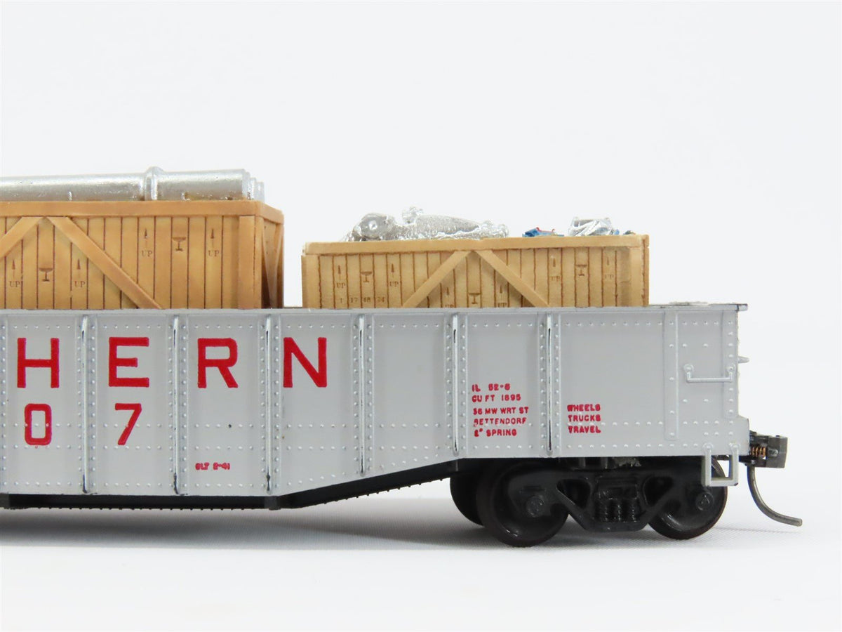 HO Scale Athearn Southern 50&#39; Gondola Car #2207 w/ Custom Wood Box Load