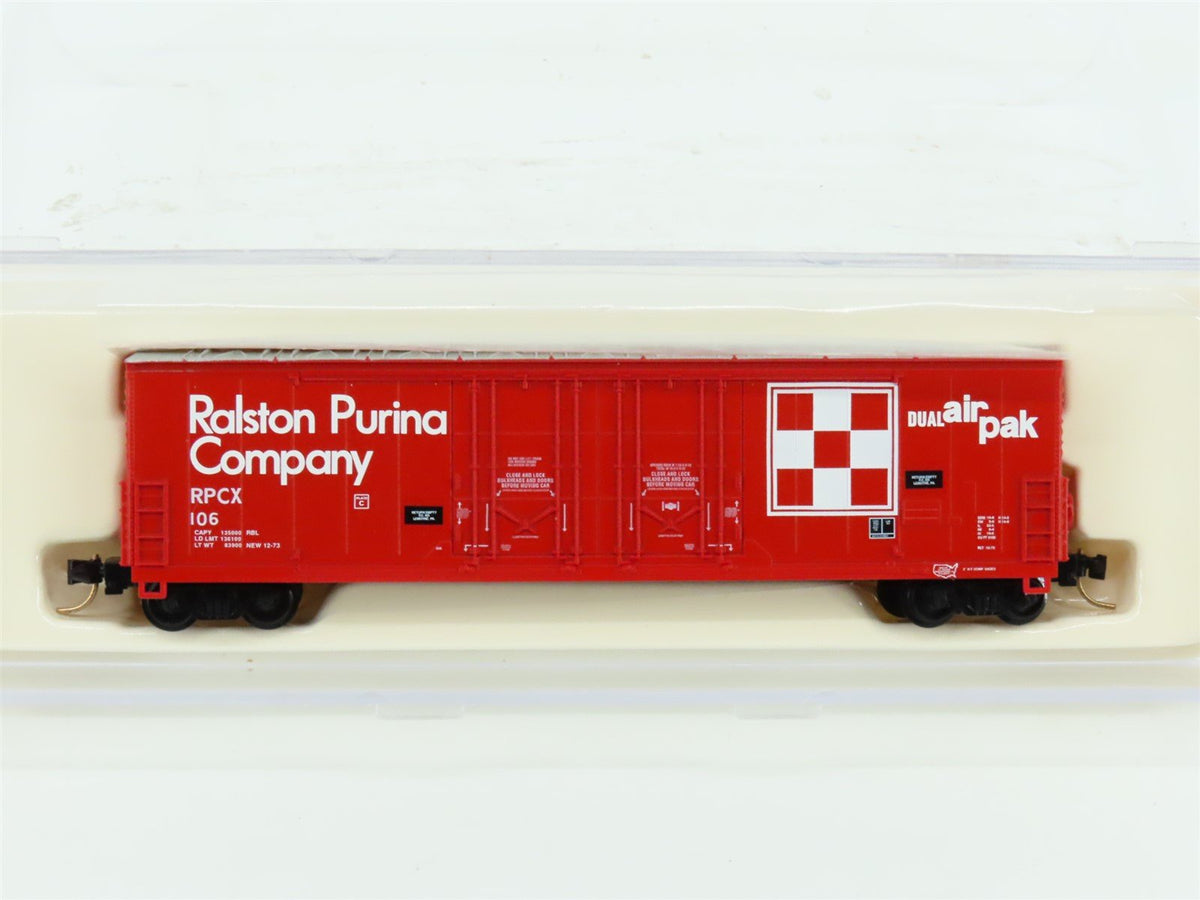 N Scale Atlas 31111 RPCX Ralston Purina Double Plug Door Box Car #106