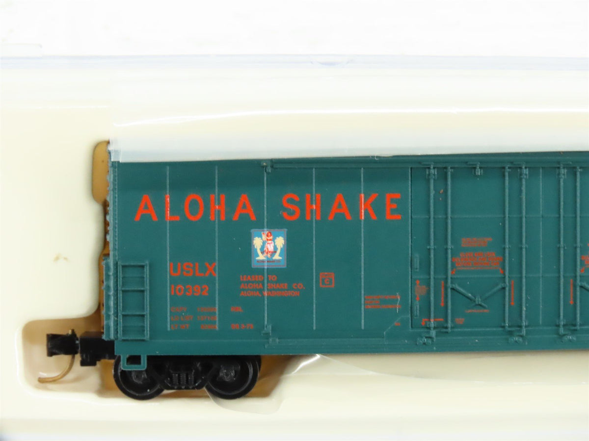 N Scale Atlas 31071 USLX Aloha Shake Double Plug Door Box Car #10392